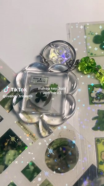 How to Make a Clover Keychain: Aesthetic DIY Tutorial