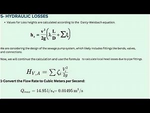 Sewage Pump Design and calculation Explained