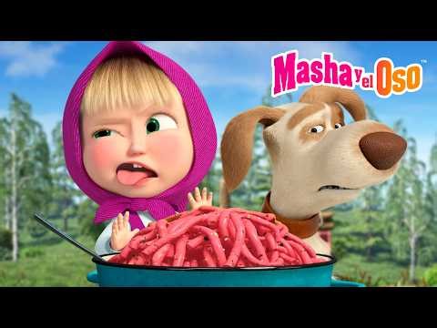 😝 No tengo hambre ya 😝 Colección de dibujos animados 📺 Masha y el Oso Castellano