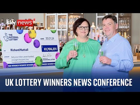 UK Lottery winners hold news conference after winning over £61million on the EuroMillions