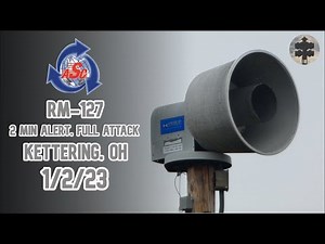 ASC RM-127 Siren Test | 2 Min Alert, Full Attack | Kettering, OH