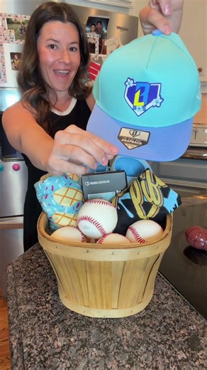 This Easter basket hack is perfect for baseball players #easterbasketideas #baseballkids