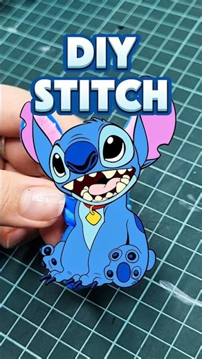 DIY Disney Stitch: So Cute! 💙 #clayart #stitch #disney