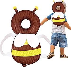 Toddler Cushion Backpack Wear, Fall Protection Toddler Head Protector, Baby Safety Pad, Head Back Guard, Newborn Head Protection Adjustable, for Infant Walker Baby Back Crawling Walking Baby,1 Pcs