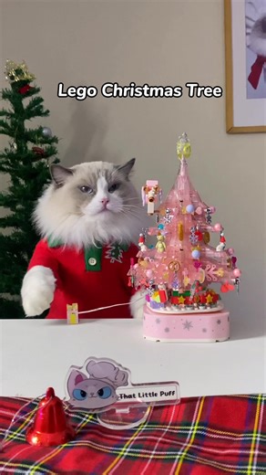 50K views · 1.3K reactions |  Puff + Lego = Holiday masterpiece! See Puff‘s Christmas tree build.  #ThatLittlePuff #legoxmas | That Little Puff | Facebook