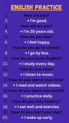 Learn English Fast: 10 Easy “How” Questions + Answers for Beginners #learnenglish