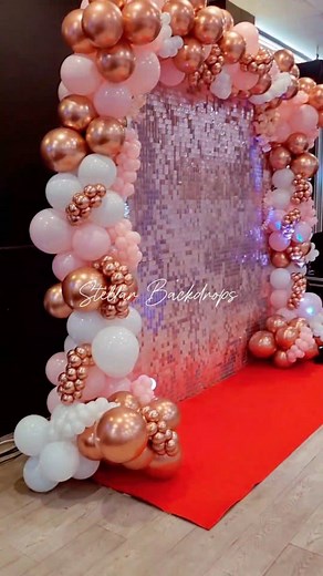 ✨ A dreamy balloon backdrop made just for this beautiful wedding day. Soft, elegant and perfectly romantic the sweetest touch to celebrate love. 懶 #weddinginspiration #EventStyling #balloons #balloondecor #weddingday #bday | Stellar Backdrops | Facebook