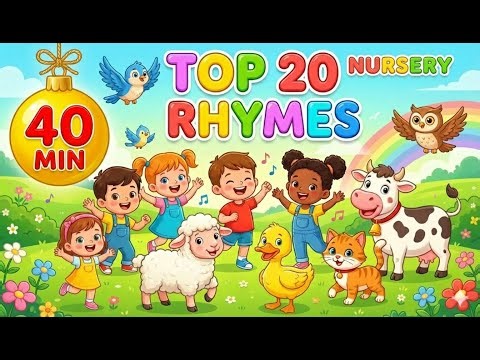 Non-Stop Rhymes👶| Catchy Nursery Rhymes & Educational Songs 🍎 | 40 Mins of FUN! 🎉