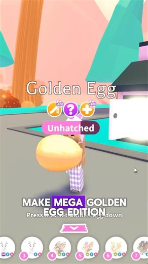 Making whatever I hatch into a mega neon in adopt me! 😲💛 GOLDEN EGG EDITION