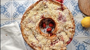 Almond Cherry Coffee Cake Recipe