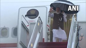 2.3M views · 10K reactions | #WATCH | Prime Minister Narendra Modi arrives at the airport at Andrews Airbase, United States | Asian News International (ANI) | Facebook