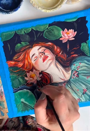 Ophelia in the Lilies by Kate Birch