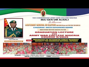 GRADUATION LECTURE FOR ARMY WAR COLLEGE COURSE 9/2025
