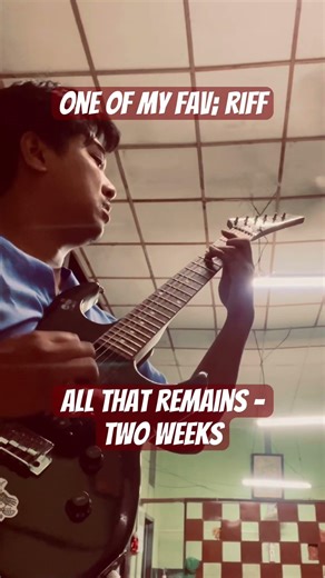 All that remains-Two weeks intro riff in Drop C #allthatremains #riff #guitar #metal