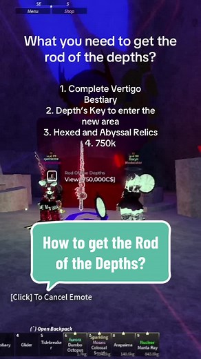 How to Get the Rod of the Depths in Fisch Roblox
