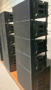 Double 10 Inch Line Array Loud Speaker with Crossover Inside Professional Speaker Full Frequency Speaker for Indoor Stage