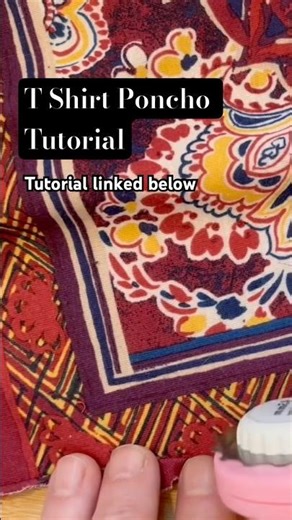 Make a TShirt poncho. #videotutorial #diycrochet #recycledfashion #crochet