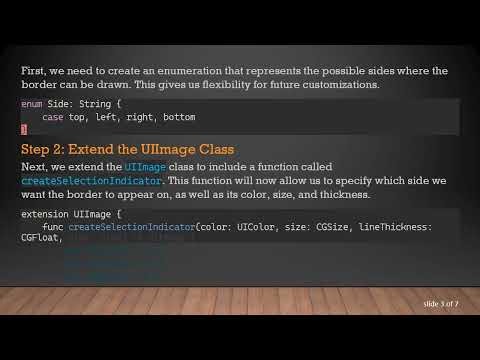 How to Add a Top Border to the Selected TabBar in iOS Swift