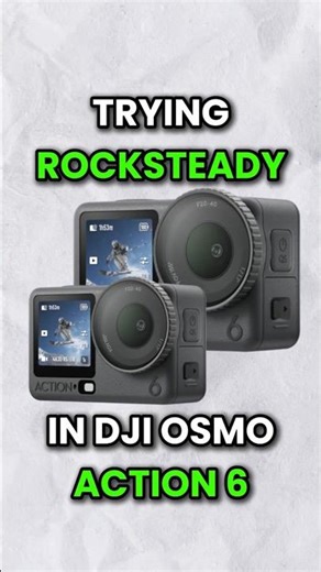 Trying RockSteady Stabilization in DJI OSMO ACTION 6 #djiosmoaction6