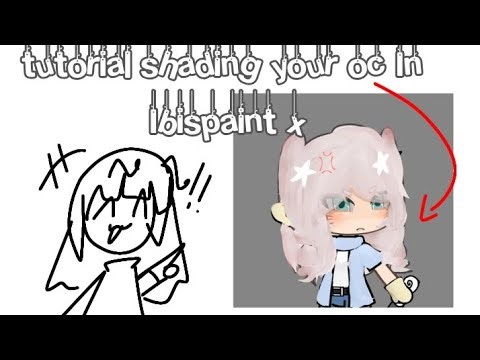 ⋆. ୨୧˚⋆ Tutorial shading your oc in Ibispaint 🖍 ˗ˋˏ ♡ ˎˊ˗ Gacha life version! ! ✌😇