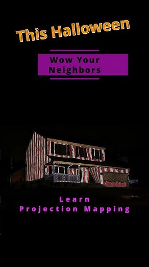 Projection Mapping Horror: Journey into the Haunted Circus with Pennywise! #halloweendecorations