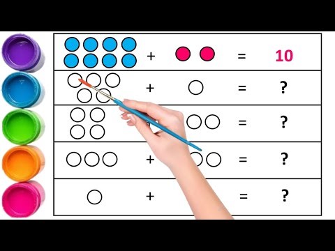 🎨 Learn Addition with Circles 🔢 | Easy Counting & Coloring for Kids | जोड़ना सीखो मजेदार तरीके से 👶