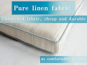 Striped Linen Bench Cushion, Custom Window Seat Cushion - Etsy