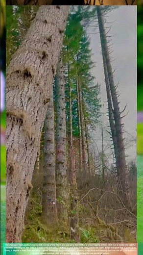 Cutting an Extremely Tall Tree – cutting trees Perfect and Controlled Tree Felling!