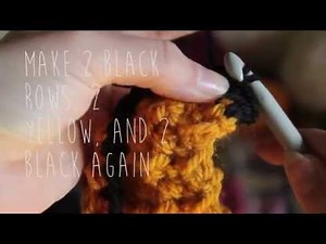 1 minute Harry Potter scarf crochet tutorial!