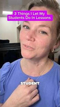3 things I let my students do in lessons! #opera #singer #vocalcoach #voiceteacher