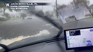 INTENSE VIDEO: A Jacksonville, FL driver’s vehicle was surrounded by floodwaters earlier Wednesday after excessive rainfall drenched the area. There have been multiple reports of cars stranded in floodwaters. | WeatherNation