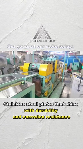 High-quality stainless steel sheets.#stainlesssteel #industrialapplications #constructionmaterials #metalworking #stainlesssteelplate