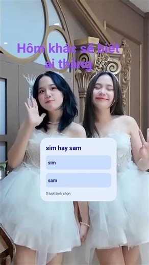 bạn chọn sim hay sam hãy bình luận cho mình biết nhé hôm khác mình sẽ công bố kết quả của sim và sam