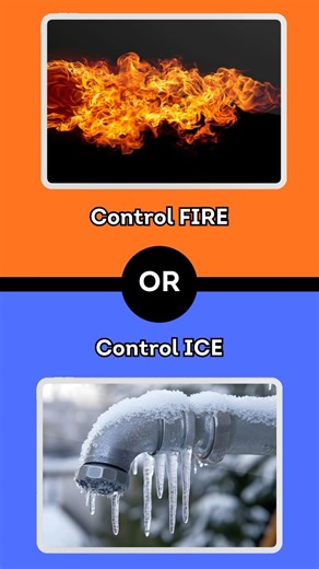Control Fire or Control Ice? 🔥❄️ #shorts