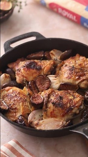 Fig Chicken Roast with Shallot Basmati Rice | Made with Royal Basmati Rice