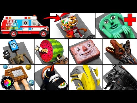 OPERATING ALL BRAINROTS ANIMALS! 🍉🌈 (Kar Ker, Chicletera, Hotspot, Ti Sahur) Clay | PlastiVerse