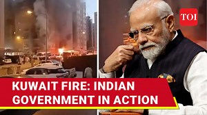 11K views · 122 reactions | PM #NarendraModi chaired a high-level emergency meeting to review the situation in the aftermath of #Kuwait blaze that has killed dozens including Indian workers. The PM also ordered India's junior foreign minister to head to Kuwait. Additionally, Indian mission in Kuwait released helpline number for the families of the affected. | The Times of India | Facebook