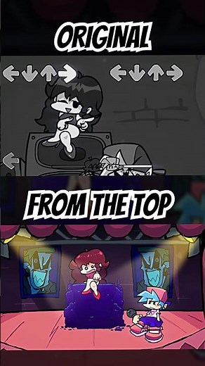 FNF TUTORIAL ORIGINAL VS FROM THE TOP #fnf #tutorial #fnfmod