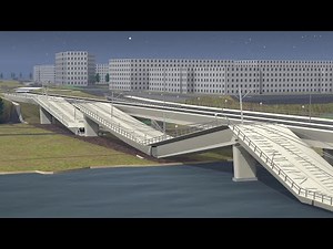 Carola Bridge Collapse Simulation, Carolabrücke, Elbbrücke, Dresden, Germany, 2024