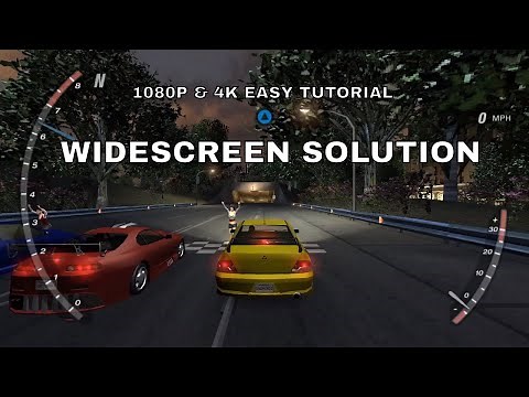 Need For Speed Underground 2 Widescreen HD 1080P & 4K Easy Tutorial "English 2022"