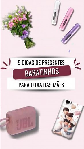 🌷 DICAS DE PRESENTES PARA O DIA DAS MÃES | Ideias Criativas e Baratas! 🎁 #PresentesparaDiadasMães