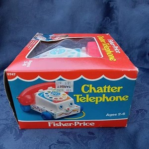 Fisher-price Chatter Telephone Pull Toy #747 - Vintage 1985 - Moving Eyes - Original Box - Etsy