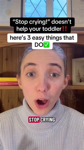 If your toddler is having a meltdown, tantrum or is just upset and crying- its so easy to find ourselves wanting to say “stop crying!” but this - even if its a calm request- is rarely helpful to anyone. There are better ways to communicate and help our little ones self-regulate and calm down healthily without pressure and stress. Try these 3 ideas for what to say to your toddler instead of “stop crying”. #toddleremotions #toddlerhelp #toddlertantrums #toddlerparents #coregulation