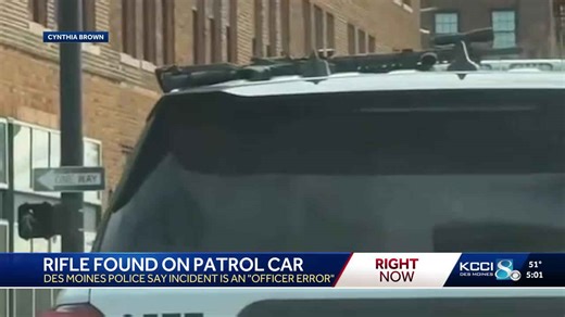 'Serious mistake': Des Moines police investigating after officer leaves rifle on roof of vehicle