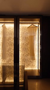 Our Gypsy Wardrobe emphasizes the importance of light in a room by providing backlit panels thats serve as a warm backdrop to your clothes, creating subtle silhouettes that enhance the dressing experience. | Amr Helmy Designs | Facebook