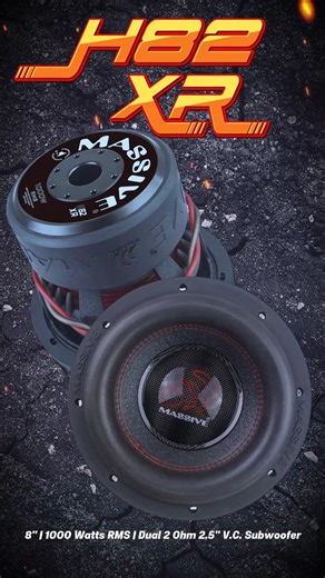 10K views · 268 reactions | Don’t let the size fool you — this 8-inch monster drops 1,000 RMS WATTS. Tight spaces? No problem. #MassiveH82XR #massiveaudio #caraudiosystem #subwoofers | MASSIVE AUDIO | Facebook