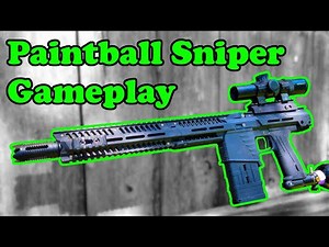 Paintball Sniper Gameplay - Planet Eclipse MG100 with First Strike Rounds (EMF100)
