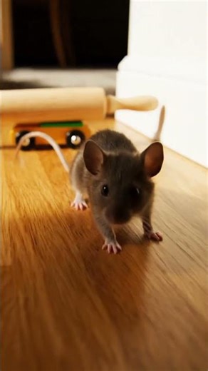 Day 80 Rolling Pin Trap Catches Mouse Mid-Dash Under Kitchen Counter