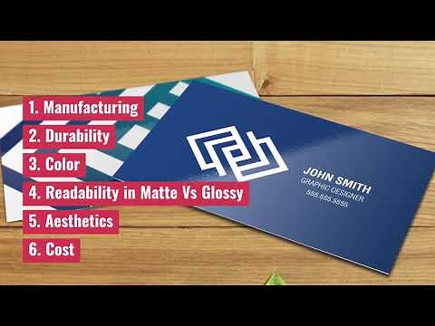 Matte vs Glossy Business Cards Which Is Better