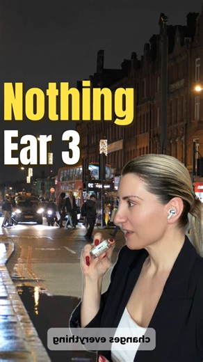 DILEK YILDIZ on Instagram: "Loving my experience with the Nothing Ear (3) 🤍 The pinch controls are super intuitive, the sound quality is crisp, and calls are so clear thanks to the smart mic design. Check out the link in my bio to learn more! @nothing #nothing #nothingear3 #wirelessearbuds #techaudio #audiogear #everydaytech"